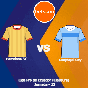 Betsson Ecuador: Barcelona SC vs Guayaquil City (2 Octubre) | Pronósticos para la Liga Pro Primera A