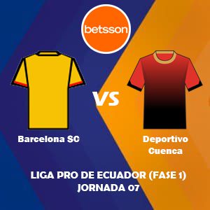 Betsson Ecuador, Pronóstico Barcelona SC vs Deportivo Cuenca| Jornada 07 – Liga Pro de Ecuador