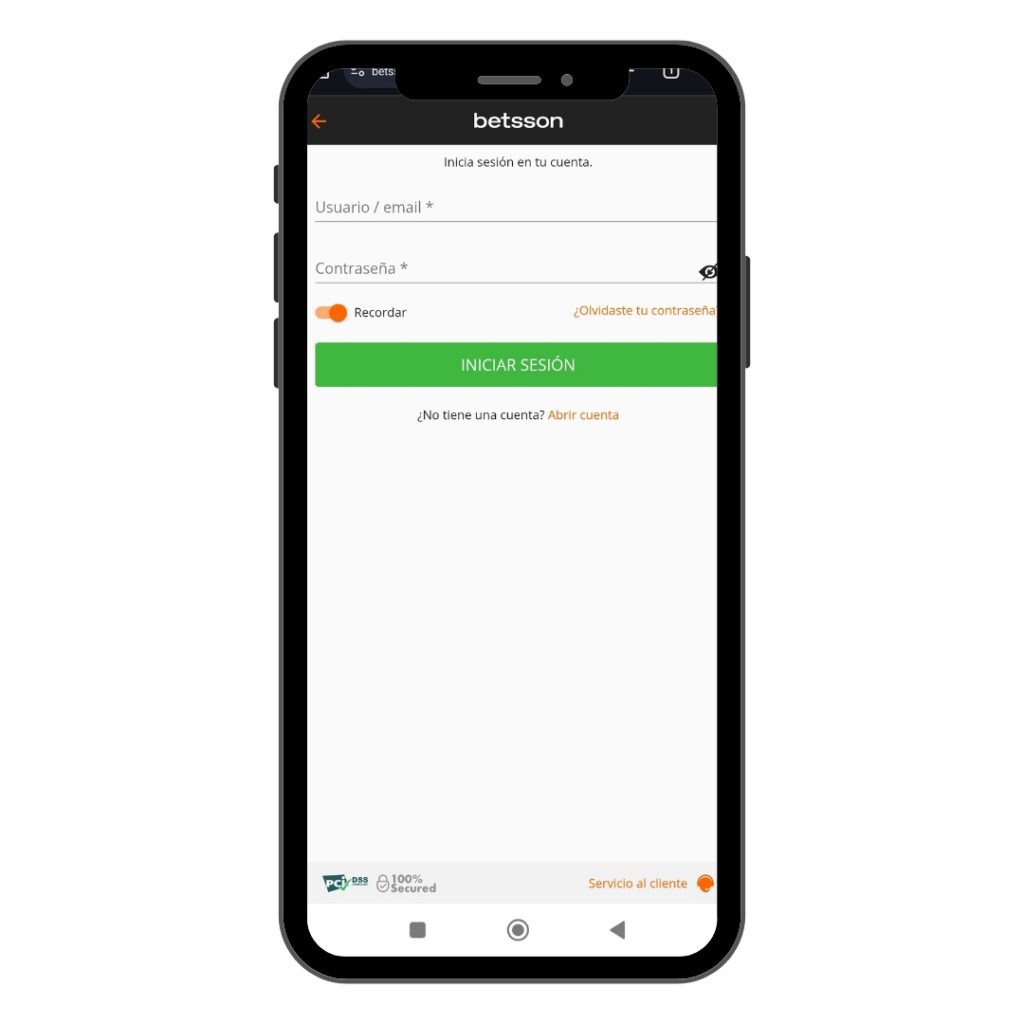 Regístrate en Betsson