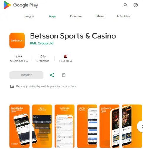 Descargar Betsson Apa - Android